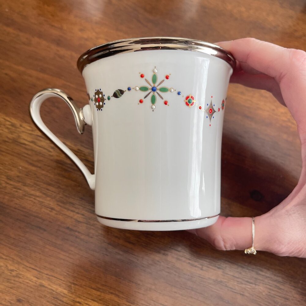 Mug Solitaire White Christmas by Lenox - 1, 2, 3 & 4 available